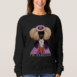 Sweatshirt Je suis parfait - Marie Antoinette Poodle Portrait