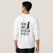 Sweatshirt Je suis Penguin Size, Short Girl Appréciation Day (Dos entier)