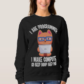 Sweatshirt Je suis programmeur Cat Engineer Coder Software De (Devant)