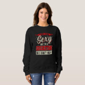 Sweatshirt Je suis secrétaire d'école (Devant entier)