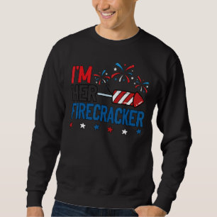Sweatshirt Je suis son pétard 4 juillet jumeler des couples F