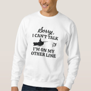 Sweatshirt Je suis sur mon autre ligne