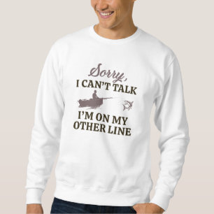 Sweatshirt Je suis sur mon autre ligne