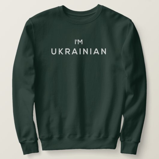 Sweatshirt Je suis Ukrainienne Zelensky (Design devant)