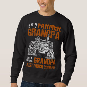 Sweatshirt Je suis un fermier grand-père Tractor fermier gran