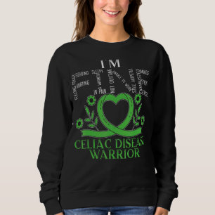 Sweatshirt Je suis un guerrier de la maladie coeliaque Je dét