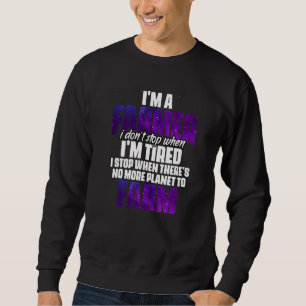 Sweatshirt Je suis Un Humour Agricole Planète Pour Un Fana Sp