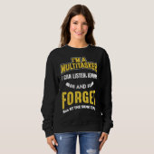 Sweatshirt Je suis un multitâche que je peux écouter ignorer (Devant entier)