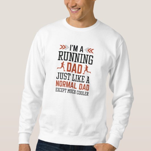 Sweatshirt Je suis un papa coureur (Devant)