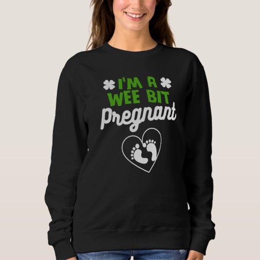 Sweatshirt Je suis un petit bébé enceinte de Wee Bit Designs (Devant)