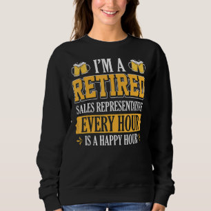 Sweatshirt Je suis un représentant des ventes à la retraite t