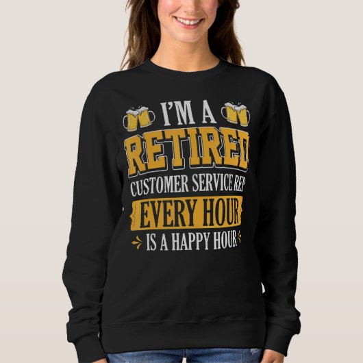 Sweatshirt Je suis un représentant du service à la clientèle (Devant)