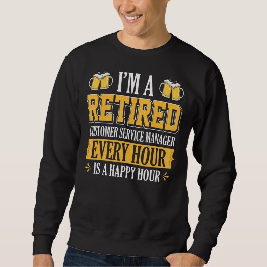 Sweatshirt Je suis un responsable du service client à la retr (Devant)