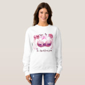 Sweatshirt Je suis un survivant du cancer du sein Ruban rose (Devant entier)