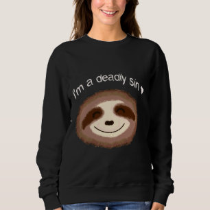 Sweatshirt Je Suis Un Texte Léger De Fente De Péché Mortel