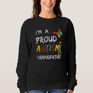 Sweatshirt Je suis une fière autisme grand-père de sensibilis