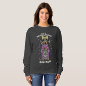 Sweatshirt Je suis une maman de Dachshund - Pull Violet (Devant entier)