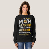 Sweatshirt Je suis une maman grand-mère grand rien ne me fait (Devant entier)