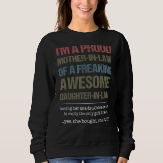 Sweatshirt Je suis une mère fière de la loi d'une fille flipp