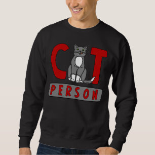 Sweatshirt Je suis une personne de chat