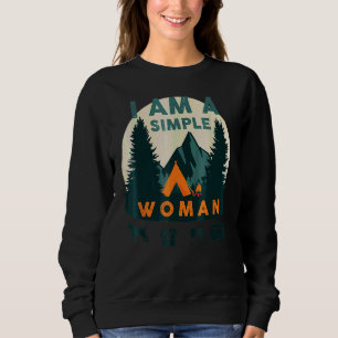 Sweatshirt Je Suis Une Simple Femme Chiens Flip Flops Vin Nat