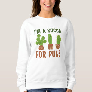 Sweatshirt Je suis une suca pour les puns