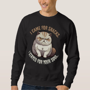 Sweatshirt Je suis venu pour des collations, rester pour votr