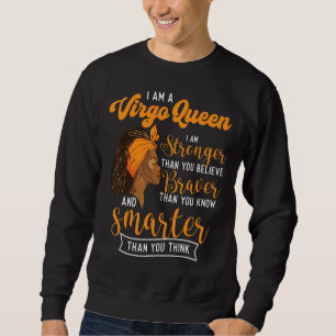 Sweatshirt Je Suis Virgo Queen Astrologie Horoscope Symbole Z