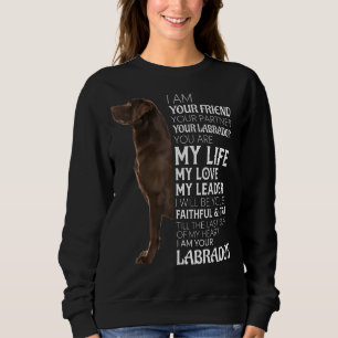 Sweatshirt Je Suis Votre Ami Votre Partenaire Votre Laboratoi