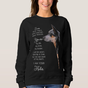 Sweatshirt Je Suis Votre Amie Votre Partenaire Votre Heeler