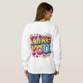Sweatshirt Je T'Aime (Dos entier)