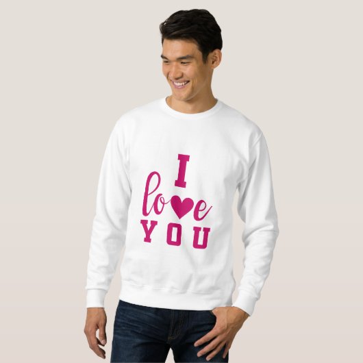 Sweatshirt Je t'aime (Devant entier)