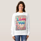 Sweatshirt Je T'Aime (Devant entier)