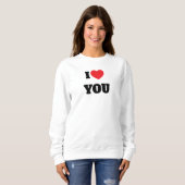 Sweatshirt Je t'aime (Devant entier)