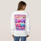 Sweatshirt Je T'Aime (Dos entier)