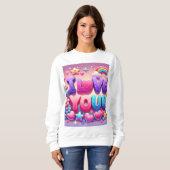 Sweatshirt Je T'Aime (Devant entier)