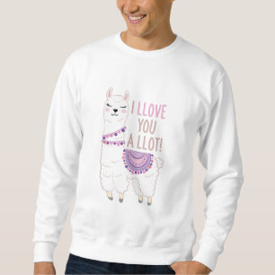Sweatshirt Je t'aime beaucoup - Drôle Llama
