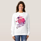 Sweatshirt Je t'aime Couple (Devant entier)