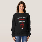 Sweatshirt Je t'aime Gnome quoi qu'il arrive (Devant entier)