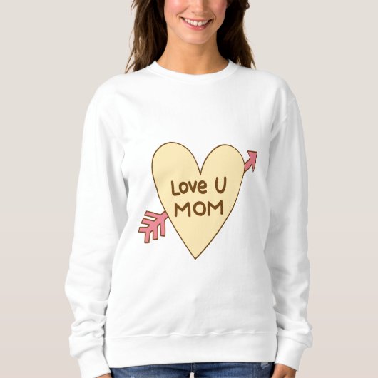 Sweatshirt Je t'aime maman (Devant)