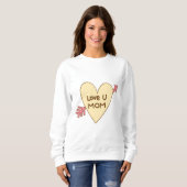 Sweatshirt Je t'aime maman (Devant entier)