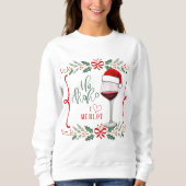 Sweatshirt Je T'aime Pull de Noël Merlot (Devant)