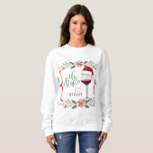Sweatshirt Je T'aime Pull de Noël Merlot (Devant entier)