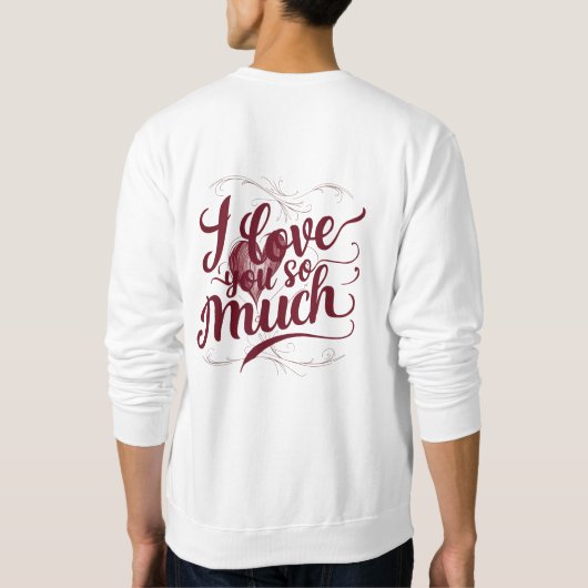 Sweatshirt Je T'Aime Tant (Dos)