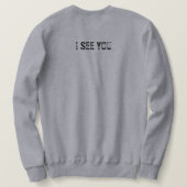 Sweatshirt Je te vois (Design dos)