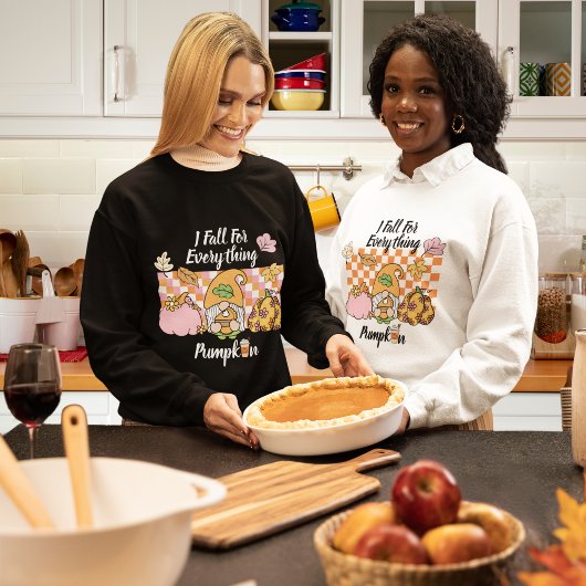 Sweatshirt Je tombe pour tout Citrouille