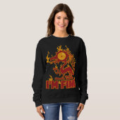 Sweatshirt Je vais bien brûler le dragon (Devant entier)