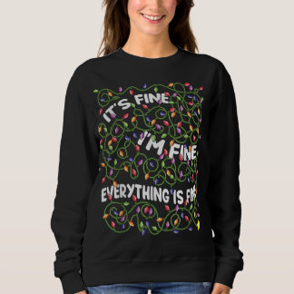 Sweatshirt Je vais bien tout va bien Noël Li