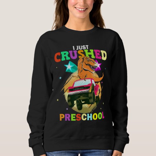Sweatshirt Je Vais D'Écraser Les Dinos De Camion De L'École P (Devant)