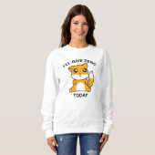 Sweatshirt Je Vais Donner Zero Fox Aujourd'Hui (Devant entier)